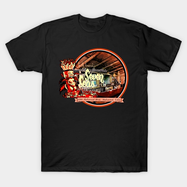 The World Famous Seven Seas Restaurant in California Tiki Bar T-Shirt by Joaddo